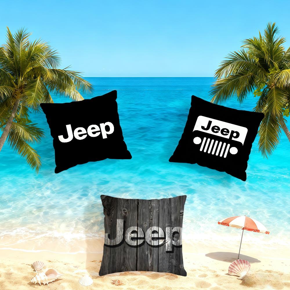 J-Jeep-ES Logo Coole Auto Kussenhoes Huis Kantoor Handig Scandinavische Eenvoud Populair Met Rits Kussenhoes