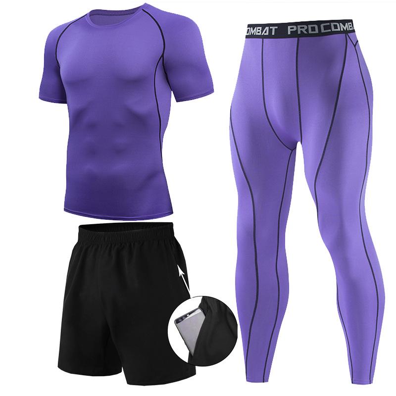 Men's Quick-Dry Summer Running Suit: Sportswear, Basketball Uniform, Shorts, Tights