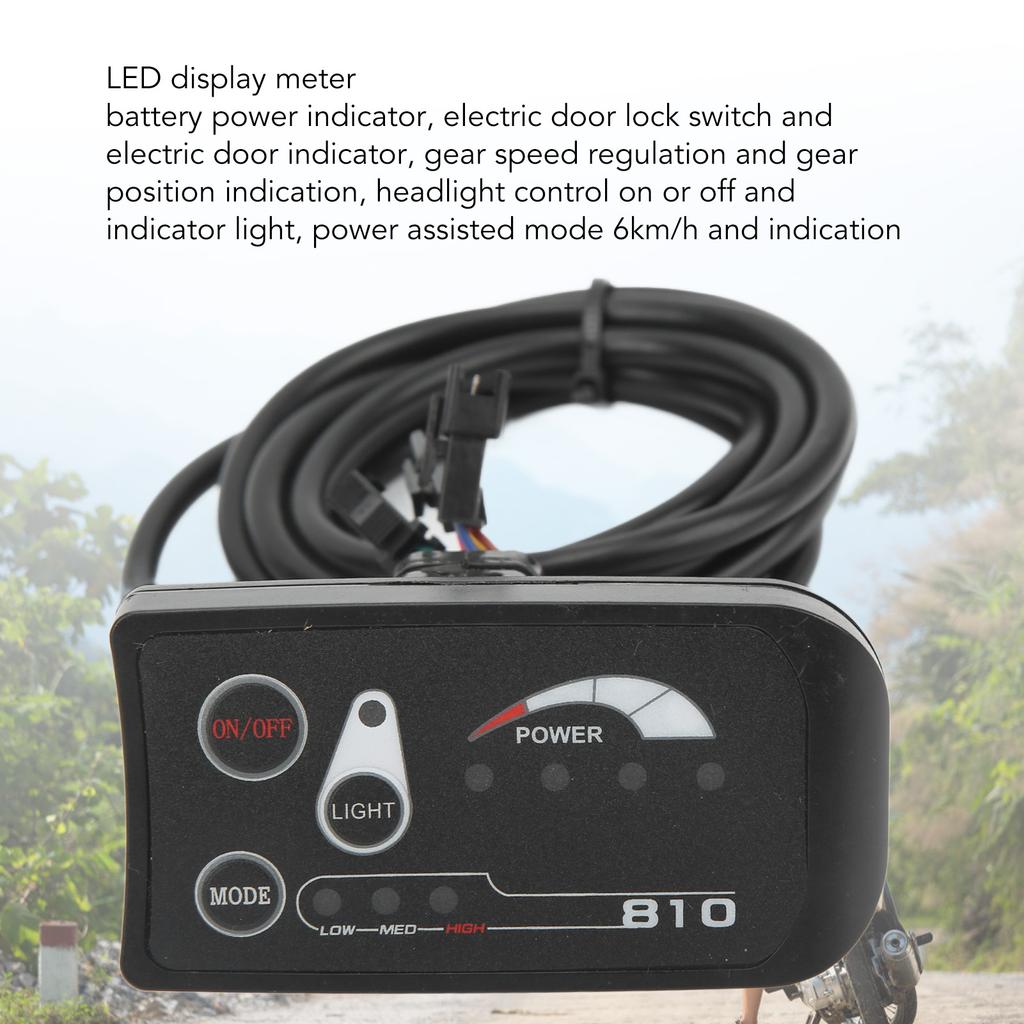 48V 250W 350W Electric Bike Brushless Controller Kit Motor Controller 810 LED Display Panel Set Bike Conversion Kit