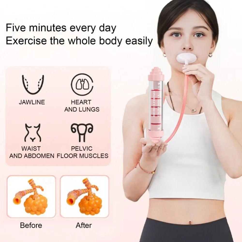 Lung Respirator Breathing Exercise Device Muscle Trainer Deep Breathing Trainer  Fitness