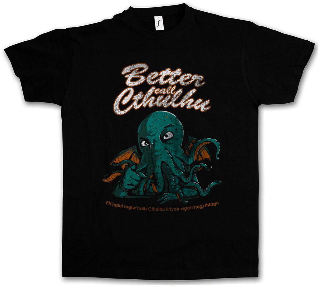 BETTER CALL CTHULHU T-SHIRT Wars Horror Arkham H.P. Miskatonic- XXXL
