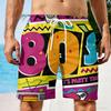 Men 80s 90s Shorts 3D Print Retro and Trendy Short Pants For Men's Beach 80s Shorts Male Summer Hawaiian Board Short Swim Trunks