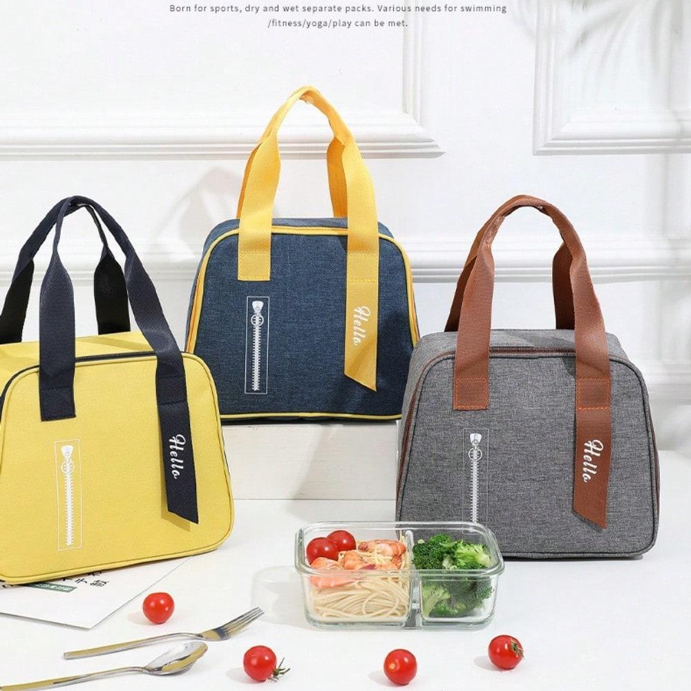 Simple Lunch Box Bag Bento Bag Portable Japanese Lunch Bag Insulated Student Lunch Bag