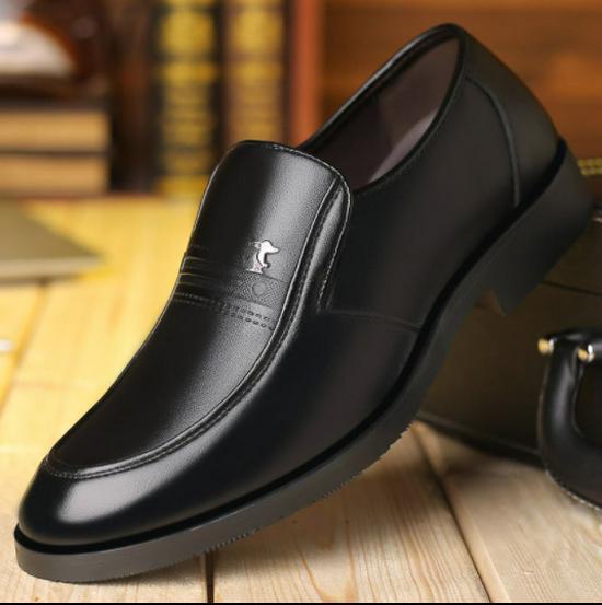 

Мужские туфли премиум-класса PLOVER из натуральной кожи — формальные и повседневные, из нескользящей коровьей кожи для людей среднего и пожилого возраста. Size 38