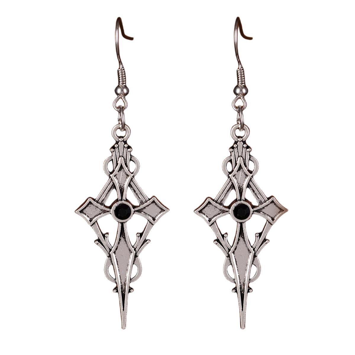 

Стимпанк Мода Красные Серьги-капли со стразами для женщин