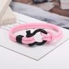 Rockyu Horseshoe String Bracelet - Titanium & Nylon Series, Khaki Color, Unisex, Chain 210mm