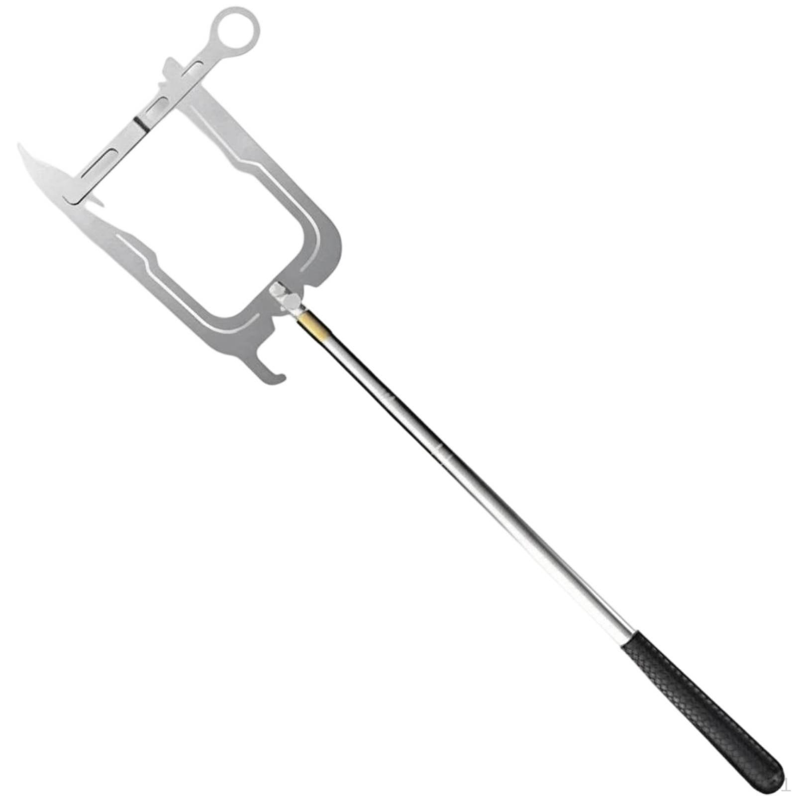 Mooring Rope Dock Hook Stainless Steel Telescopic Threader Easy to Use Threading Tool for