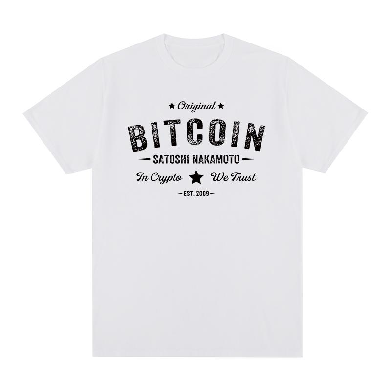 Bitcoin Tshirt Satoshi Nakamoto Cotton Unisex T Shirt New Tee Tshirt Unisexs Tops Novelty New Design S