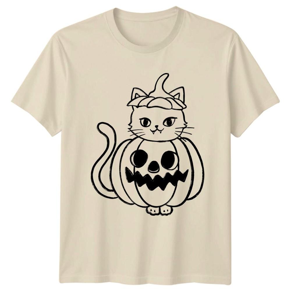 Cute Cat Pumpkin Jack O Lantern TShirt Spooky Cute Halloween