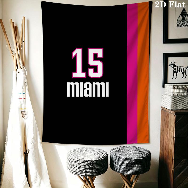 Miami Heat Fire Passion Threepiece Set 1 Duvet Cover 2 Pillowcase Without Core Bedding Set Christmas Birthday Gift