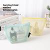 Tragbare Einfache Lippenstift Kosmetik Aufbewahrungstasche Netzdesign Toilettenartikel Tasche Badezimmer Organizer Für Kosmetik Toilettenartikel Hautpflege
