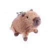 Kawaii Simulation Plush Capybara Keychain Cute Stuffed Animal Doll Pendant Car Key Holder Backpack Hanging Decoration Gifts