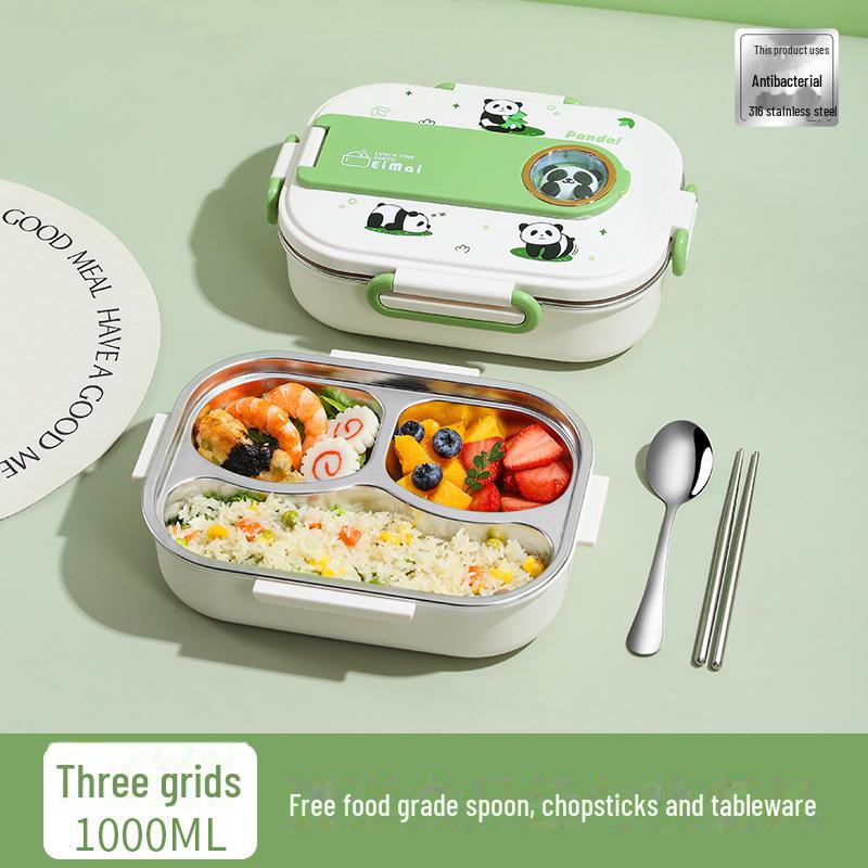 Детский изолированный ланч-бокс из нержавеющей стали марки 316 с отсеком для подноса 2290₽