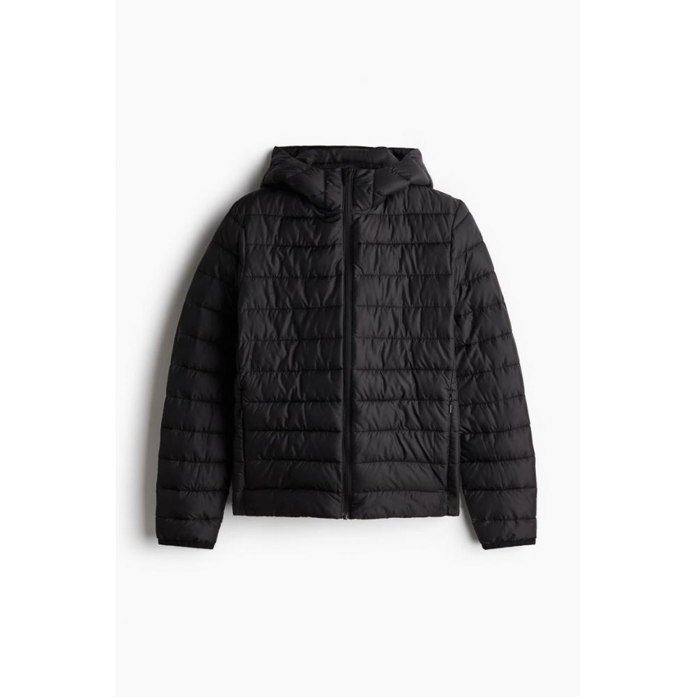 

Куртка-пуховик HM slim fit light, черная XS