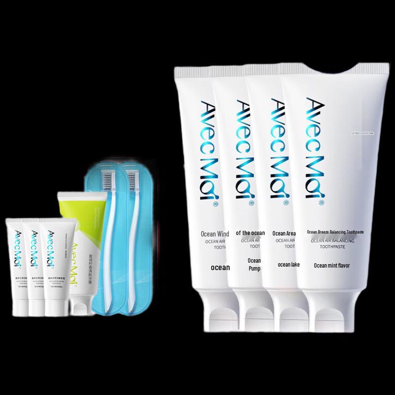 Avec Moi Ocean Wind Probiotic Toothpaste Set