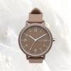Fieldwork Analog Large Silicone Simple and for Everyday BR Women's Watch, Size, Strap, Cute, Use, Brown, YM007-9