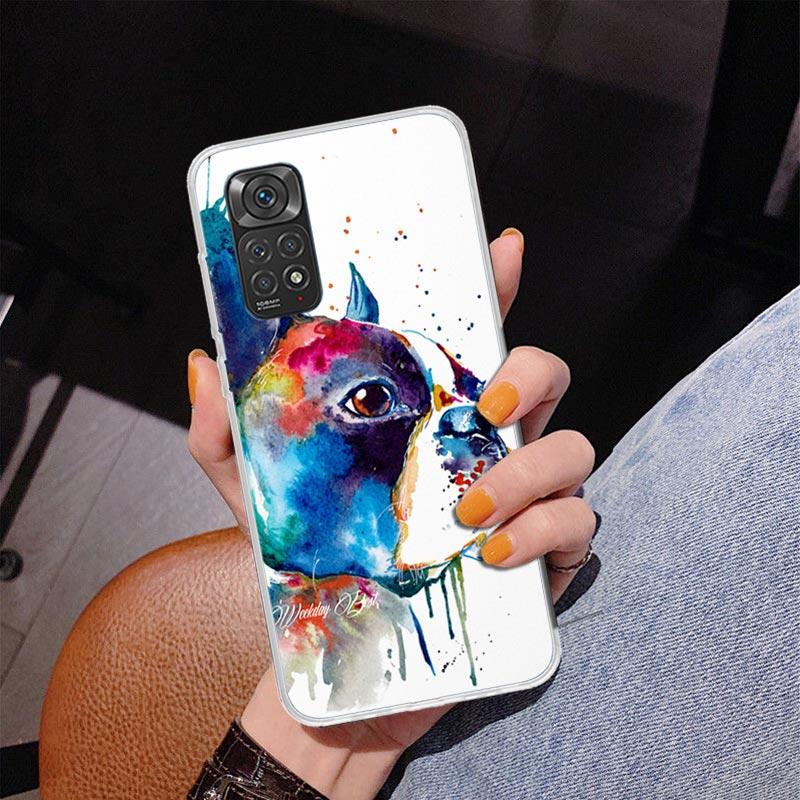 French Bulldog Dog Pug Phone Case For Xiaomi Redmi Note 15 14 13 12S 12 11 Pro Plus 14S 11S 11E 10 10S 11T 5G Personalized Cover