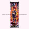 Dragon Ball Z Hanging Paintings Room Decorative Poster Hot Blooded Anime Saiyan Scrolls Picture Gotenks Vegeta Cartoon Wall Art