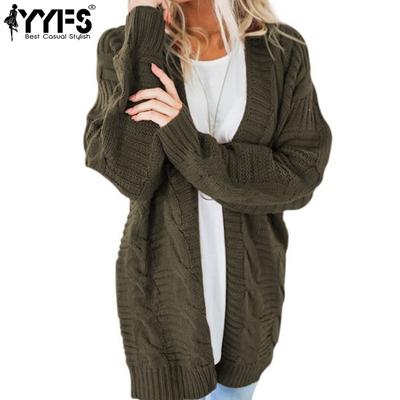 Women's Fashion Casual Fall Winter Solid Color Print Long Sleeve Sweaters