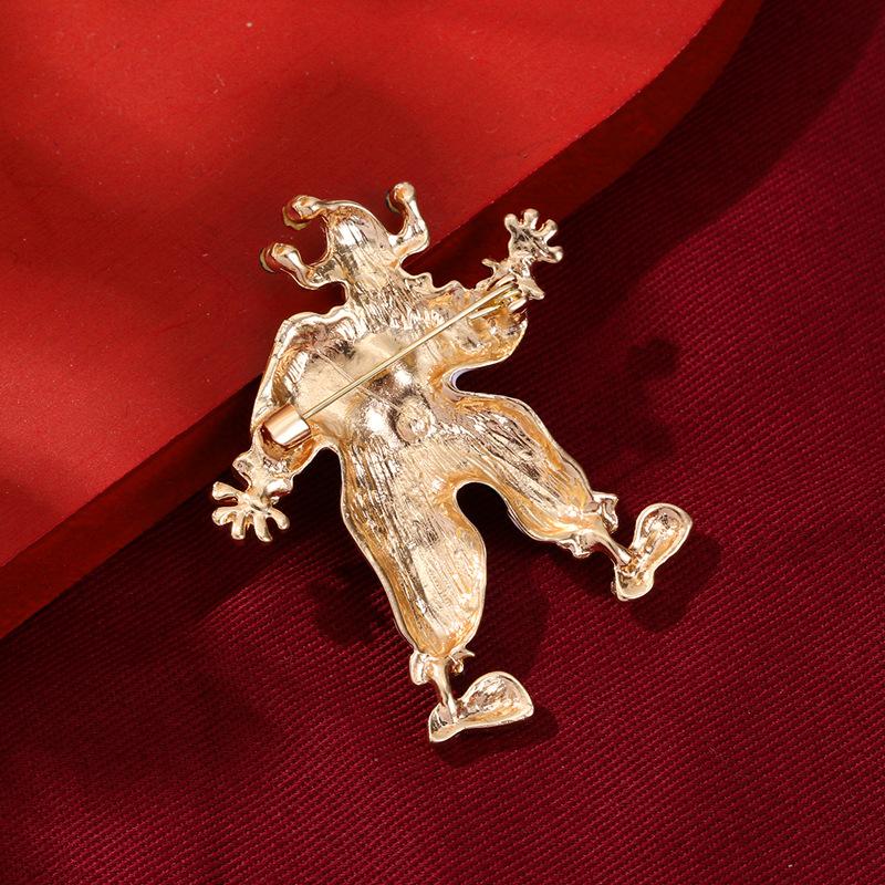 Retro Circus Clown Literary High-end Christmas Accessories Brooch