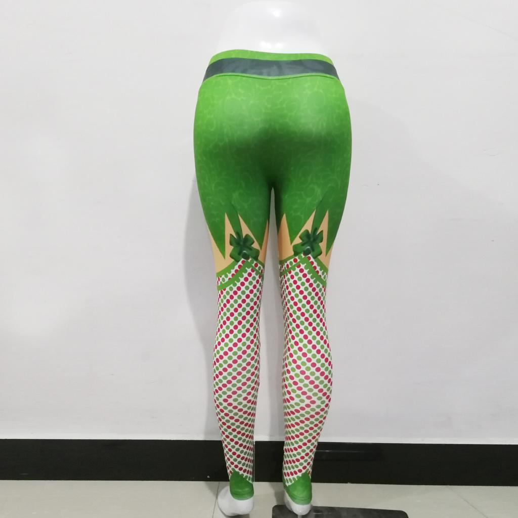 Christmas Digital Printing Sports Yoga Leggings Women's Pants