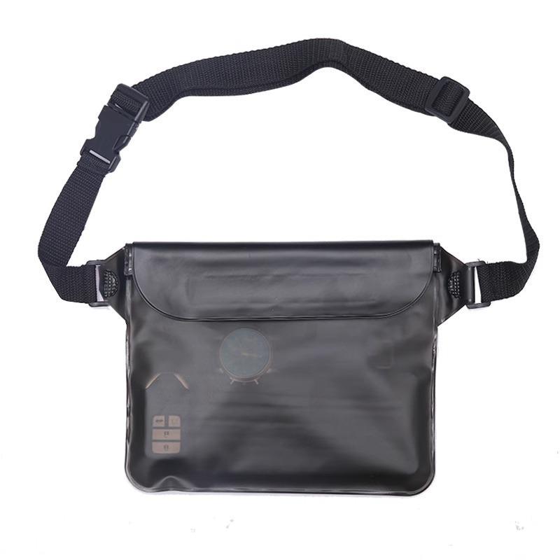 Unisex Waterproof Phone Bag: Diving, Rafting, Swimming, Waist Pouch with Triple Seal Protection One Size