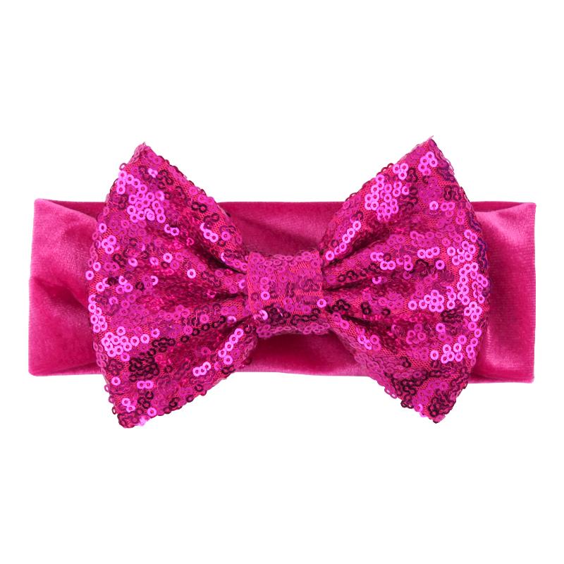 Baby Soft 5" Hair Bow Headband Kids Girls Velvet Headwrap Turband Toddler Photo Pro DIY Hair Accessories