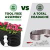 Galvanized Raised Garden Beds Outdoor 8×2×2 Ft Planter Raised Beds for Gardening Vegetables Flowers Black Large Metal Garden Bo