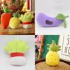 Cuddly Plush Fruits Vegetables Keychain Pendant Dolls Banana Orange Peach Eggplant Carrot
