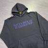 American Style Fleece Hooded Sweatshirt Young Men Letter Print Daily Wear