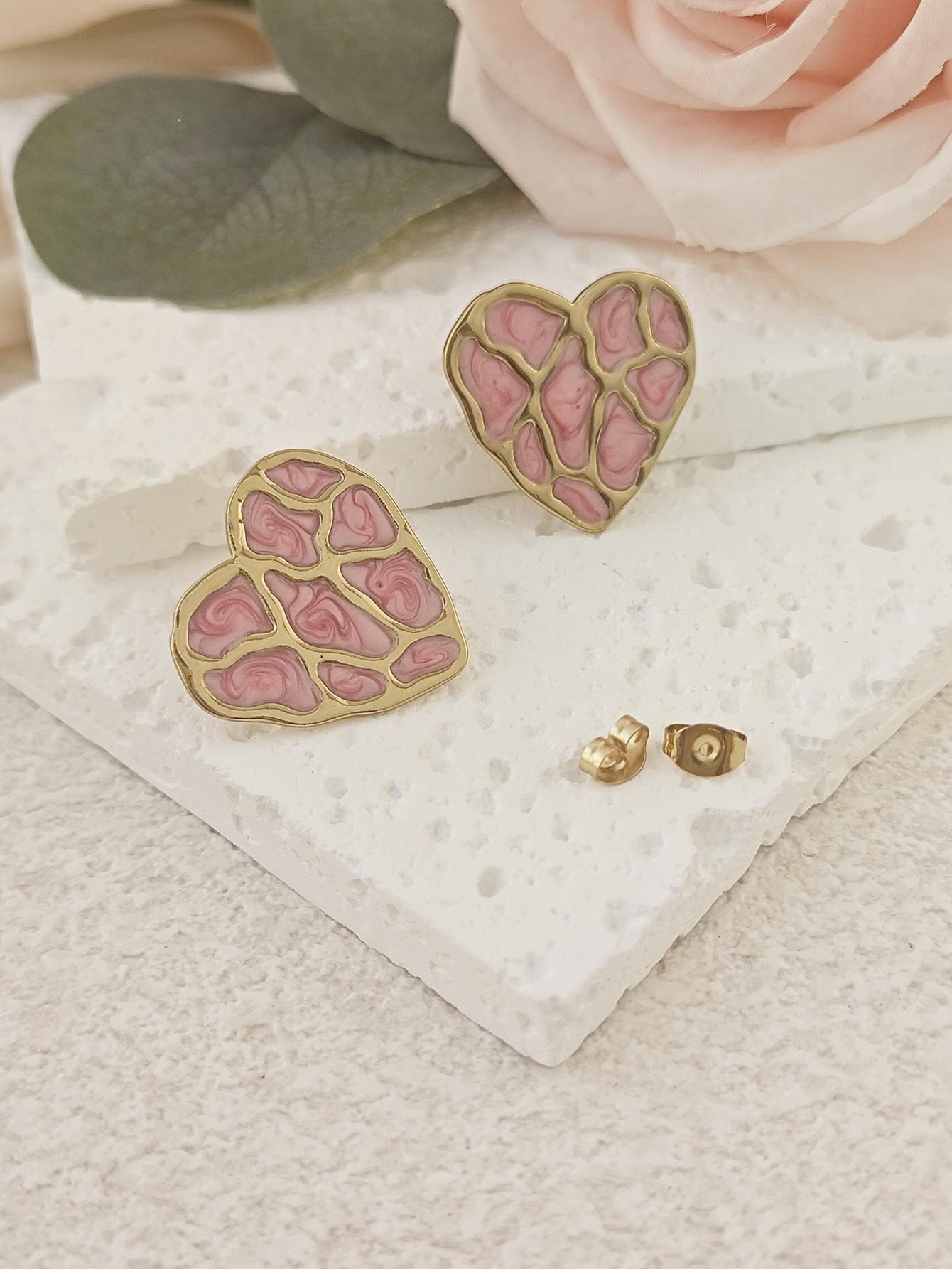 Vintage Gold Earrings For Women Bow Heart Butterfly Earring Stud Drop Dangle Earrings for Women Beach Ethnic Summer Boho Jewelry 1 Pair