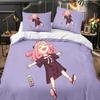 3D Print Anime SPY×FAMILY Anya Forger 3D Duvet Cover Bedding Set Comforter Linen Pillowcases Home Decor Single Double King Queen