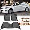 LUTEHIL For Hyundai Elantra 2005-2017 Custom All-Weather TPE Floor Mat Carpet Cover Waterproof Automotive Interior Accessories