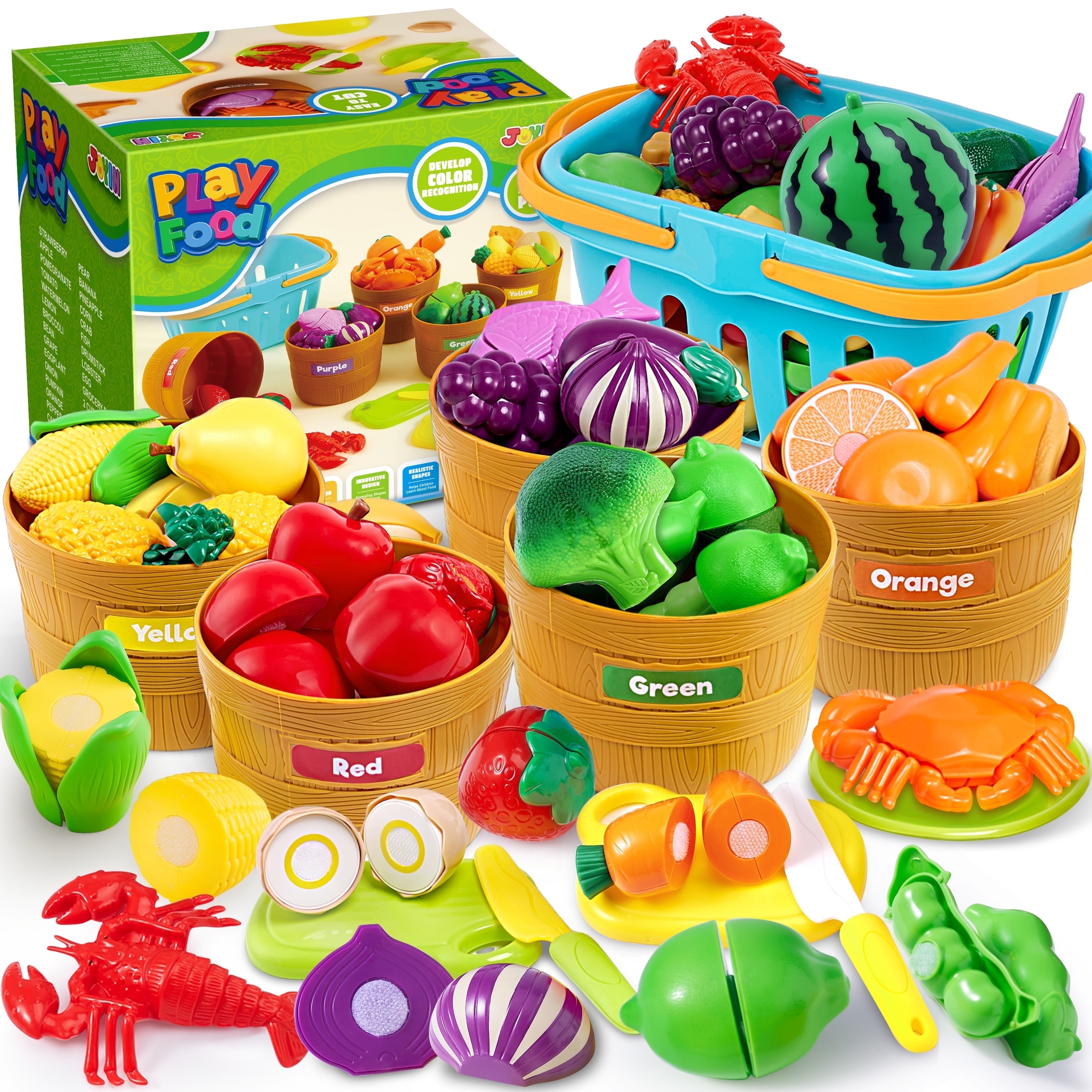 Discover Intime Boys 60 Pcs Enjoy Food Collection Designed For Children Kitchen Colour Sorting Toy Food Designed For Girls Pretend Enjoy Fake Food Toy