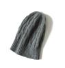 100% Cashmere  Cable Knitted Beanies New Design Custom Unisex Hats