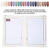 Nail Display Chart, 160 Slots Nail Gel Polish Organizer Color Card Nail Polish Color Display Chart Book Nail Swatch Book Nail Art Practice Card(Blue)