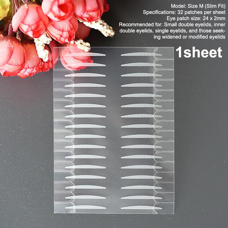 32Pcs/Sheet Double Eyelid Tape Ultra Stay Beautiful Eyes Invisible Waterproof Eye Big Eyes Makeup Tools Beginner Friendly