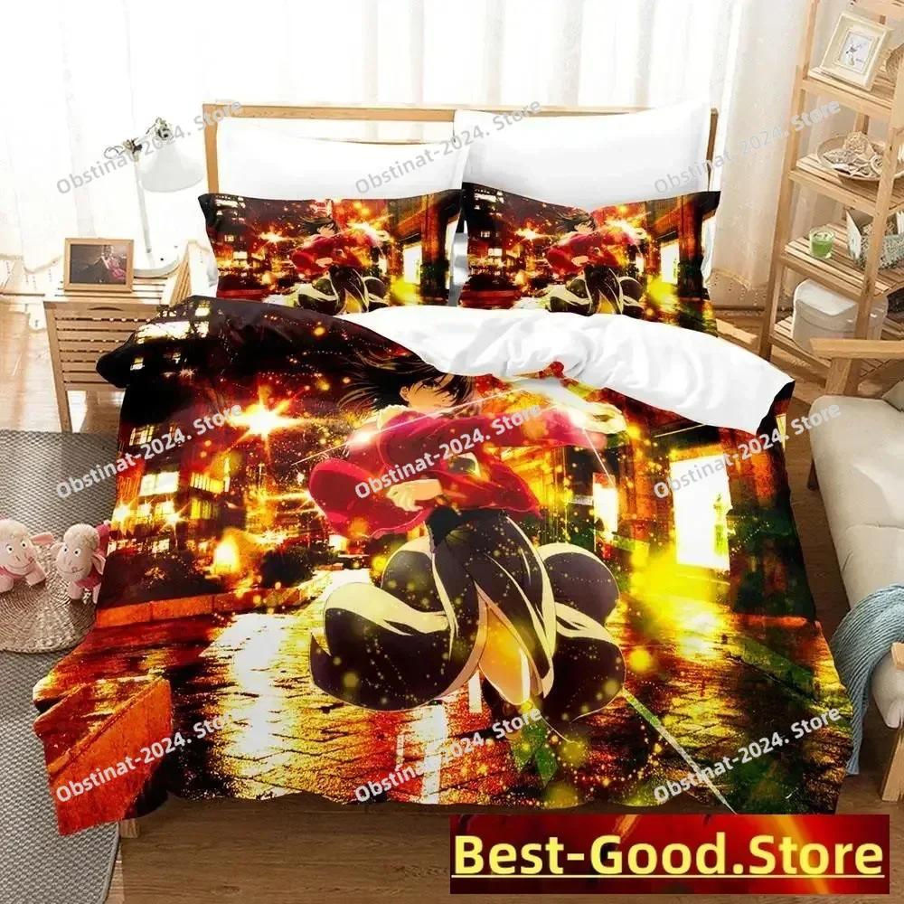Top Kara No Kyoukai Bedding Set Printed Bed Set With Pillowcase Bed Duvet Cover Soft Single Double Queen Super King Size