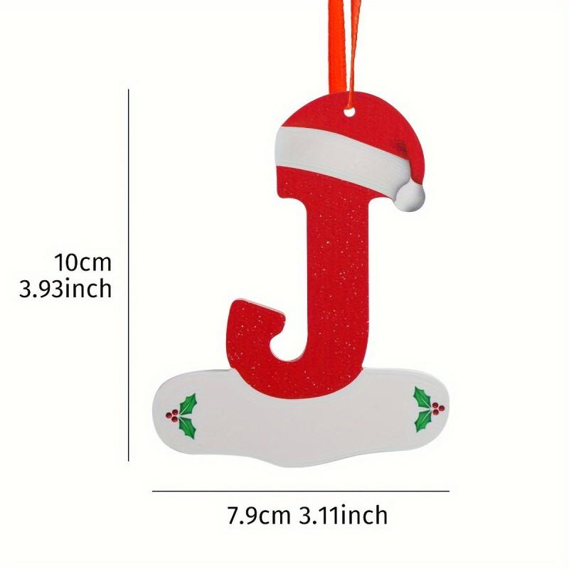 26 Letters Christmas Pendant Alphabet Ornaments Xmas Tree Hanging Decor 2026 Home Party Navidad New Gift Accessory