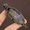 Russian Charoite Handmade Copper Wire Wrap Pendant Jewelry 2.25" y2N14