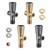 Steel Bathroom Angle Valves with Leak Proof Structure 1/2 Connection Port Uprgades for Shower Sink Faucets Cold Hot Water