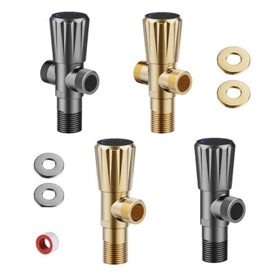 Strong Angle Valves Thickened Steel Leak Prevention Strong Water Supply Valves Simple Installs for Bathroom Faucets