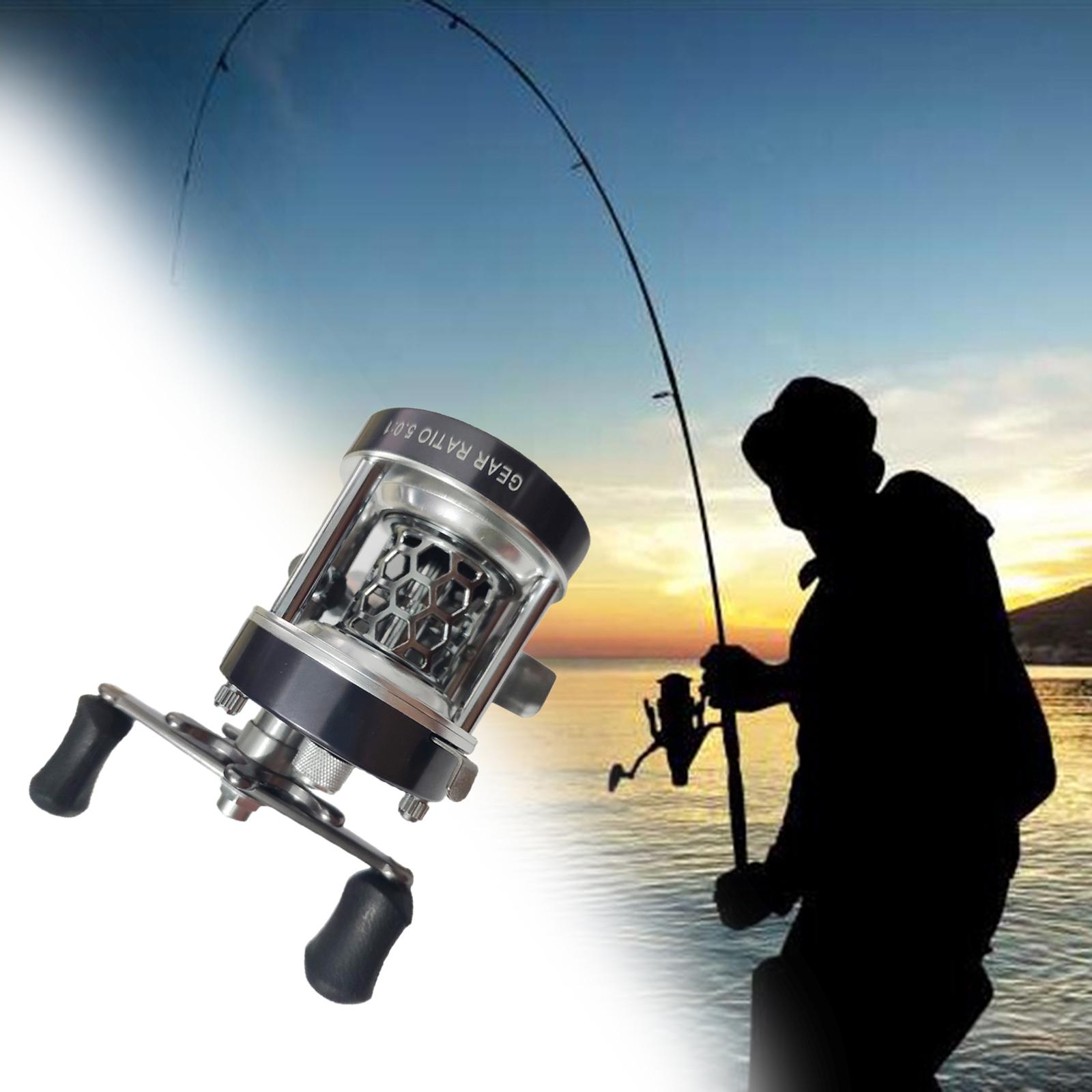 W300L/W300R Baitcasting Fishing Reel 5.0:1 Gear Reel Saltwater And Freshwater Fishing Reel Star Drag System Aluminum Spool