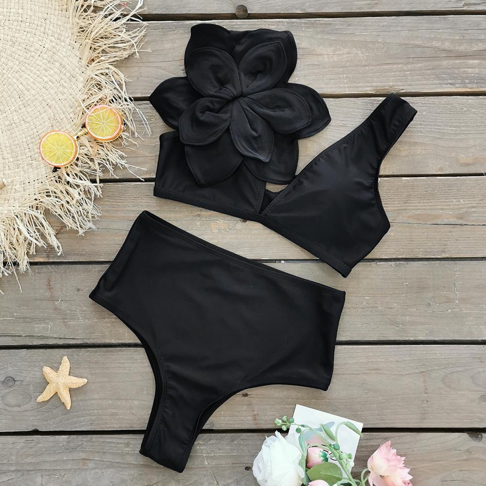 2024 בגד ים סקסי 2 צבעים פרח מרופד יוקרתי נשים בגד ים פרחוני סקסי מותן גבוה מונוקיני תשוקה בגד ים