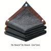 Large Area Black Shade Cloth with Grommets -90% Shading Rate, - Ideal for Patio, Balcony, Pergola, Greenhouse, Chicken Coop