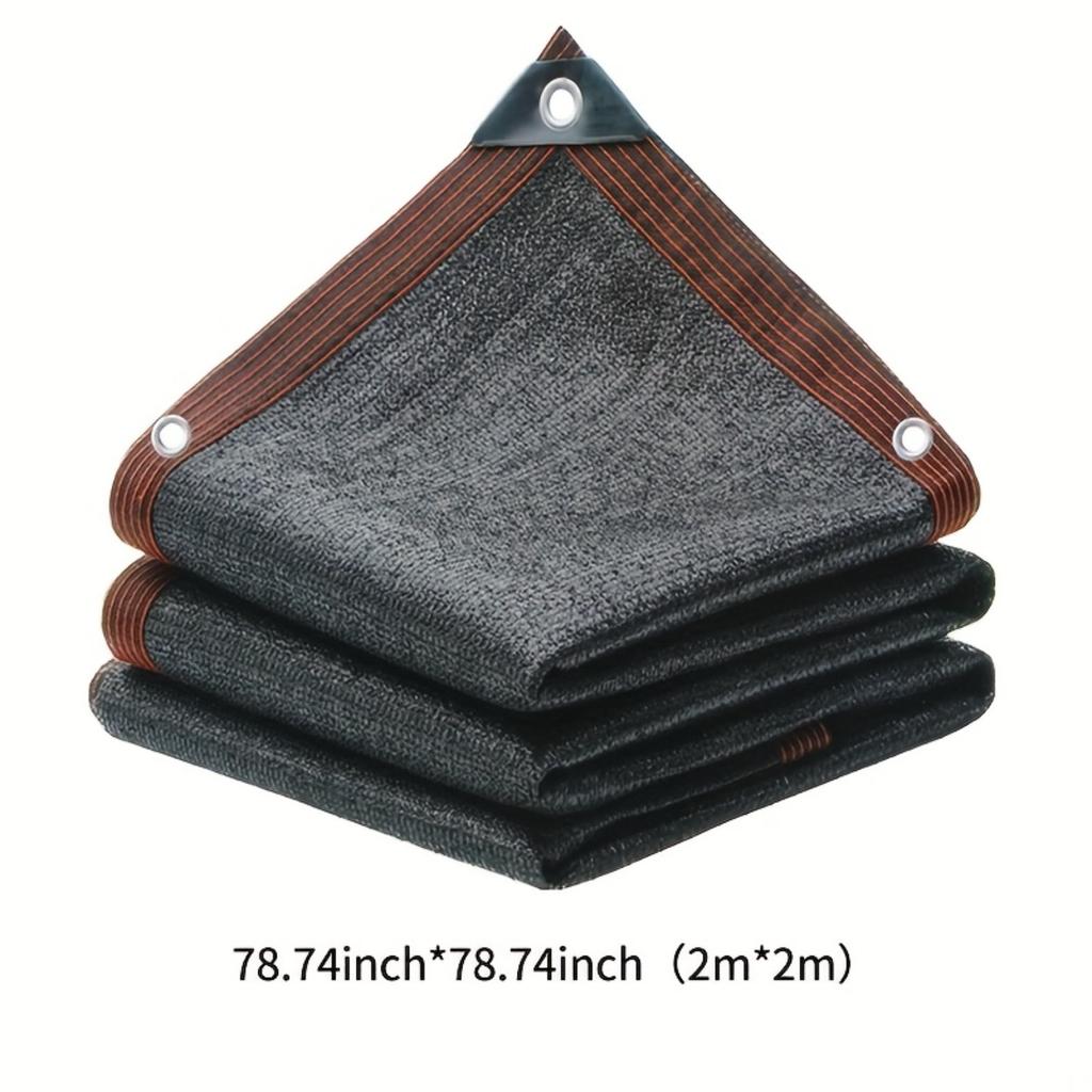 Large Area Black Shade Cloth with Grommets -90% Shading Rate, - Ideal for Patio, Balcony, Pergola, Greenhouse, Chicken Coop