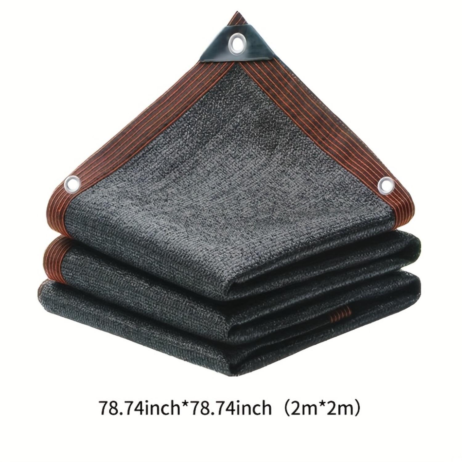

Large Area Black Shade Cloth with Grommets -90% Shading Rate, - Ideal for Patio, Balcony, Pergola, Greenhouse, Chicken Coop