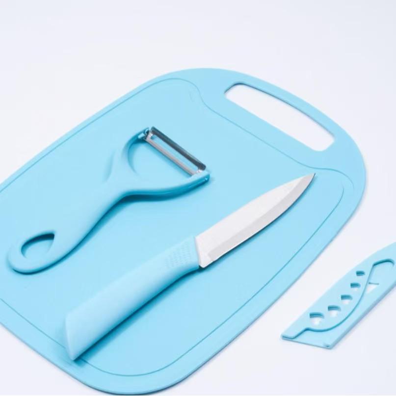 Baby Food Prep Set: Chef's Knife, Cutting Board, Multi-Functional Tools, 5-Piece Combo