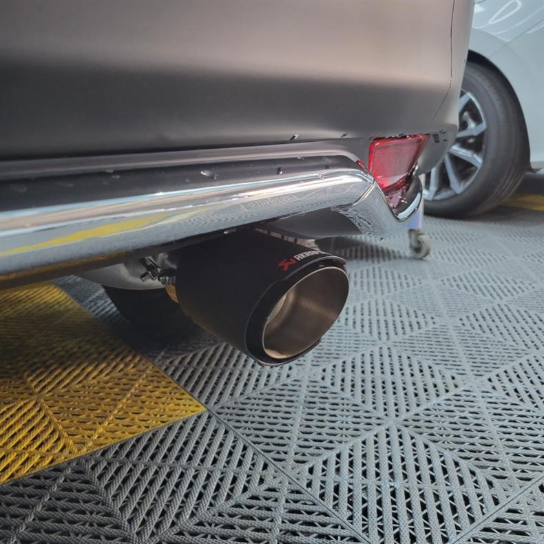 Honda Vezel Exhaust: Carbon Fiber Stainless Steel Tailpipe Cover (2015-2023)