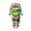 Kids One Piece Hooded Jumpsuit Zipper Front Coverall Pajamas Long Sleeve Full Body Sleepwear for Home Use